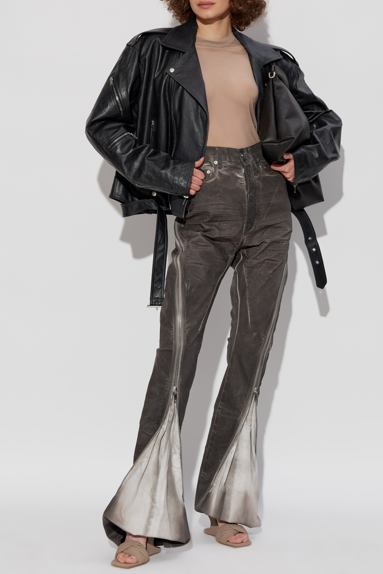 ジャケット・アウター Rick Owens CROPPED JUMBO BAUHAUS STOOGES Rick Owens Cropped Jumbo Bauhaus Stooges - W Department